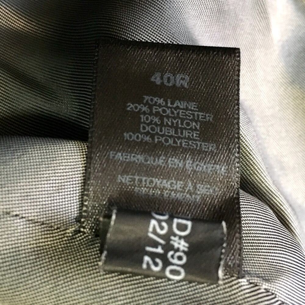 Classic Solid Gray Wool-Blend Suit Jacket - image 9